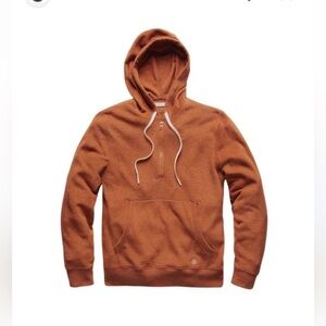 Outerknown Hightide Pull Over Hoodie Burnt Orange Size Large